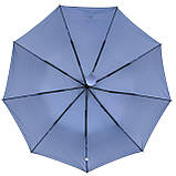 Жіноча однотонна парасолька напівавтомат на 9 спиць антивітер від Toprain Небесний колір 0119-9 SC, код: 8324132, фото 4