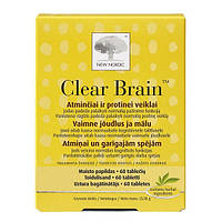 Комплекс для профилактики работы головного мозга New Nordic Clear Brain 60 Tabs TN, код: 8450868