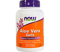 Алоэ Вера NOW Foods Aloe Vera gels 100 Softgels CP, код: 7518229