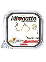 Корм Morando Miogatto Sterilized Beef and Vegetables влажный с говядиной для стерилизованных PP, код: 8452103