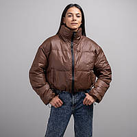 Куртка жіноча 341071 р.S-M Fashion Коричневий EM, код: 8237423