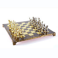 Шахматы Manopoulos, Греко-римские, латунь, в деревянном футляре, 44х44см Коричневые (S11BBRO) KP, код: 2351103