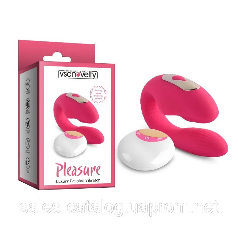 Вібростимулятор для пар Pleasure Luxury Couples Vibrator Vscnovelty SC, код: 8380466