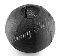 Шар подвесной декоративный «Плиссе Классик», диаметр 45 см.Цвет черный