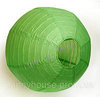 Шар подвесной декоративный «Плиссе Классик», диаметр 45 см.Цвет зеленый папоротник