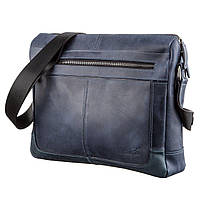 Деловая мужская кожаная сумка на плечо SHVIGEL 11249 Синяя (11249) EV, код: 1891216
