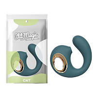 Клиторальный вибростимулятор Dolphine Air Wave Vibe Green Cnt TP, код: 8380478