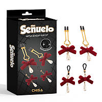 Затискачі для сосків, два комплекти Chisa Nipple Jewelry Play Kit FG, код: 8367720