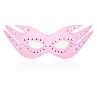 Маска на очі Leather Cat Mask Pink Bdsm4u FG, код: 8367104