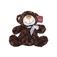 Мягкая детская игрушка медведь коричневый с бантом 33 см Grand DD651988 SX, код: 7427877