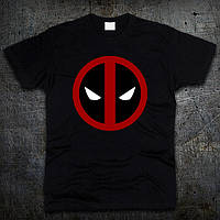 Футболка Fruit of the Loom Логотип Дэдпул Марвел Deadpool Marvel Черный M (4192147) SM, код: 7584458