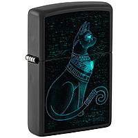 Зажигалка бензиновая Zippo Spiritual Cat Design Черная (48582) GT, код: 7942011