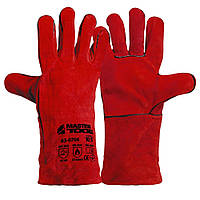 Перчатки краги сварщика замшевые Mastertool 10.5 350 мм Red (83-0704) SB, код: 8202371
