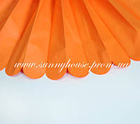Бумажные помпоны из тишью «Tangerine», диаметр 35 см.