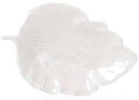 Блюдо Bona сервировочное фарфоровое Белый лист 18.8х12.3 см DP41074 PP, код: 7426545
