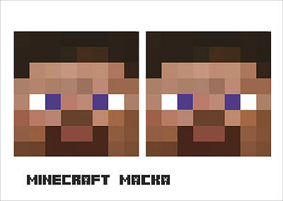 Маска (фотобутафорія) у стилі "Minecraft", 1 аркуш