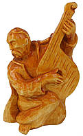 Авторська статуетка ручної роботи з дерева Cossack Козак Бандурист Бежевий (NA2001-2) SP, код: 8342825