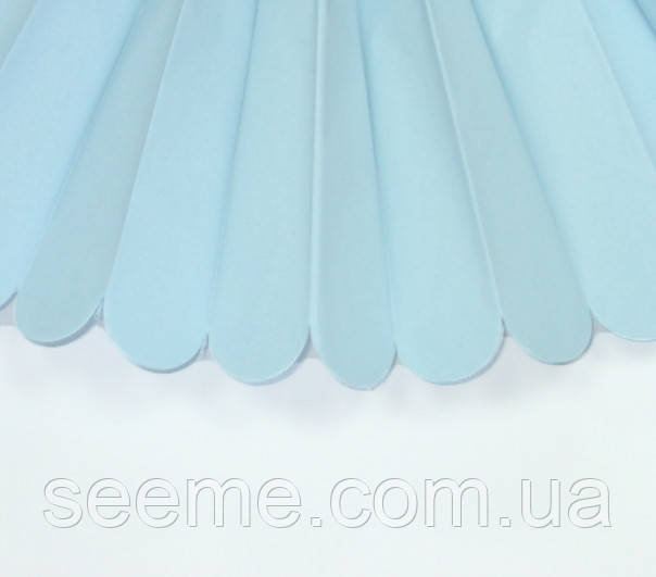 Паперові помпони з тиш'ю «Light Blue», діаметр 35 см.