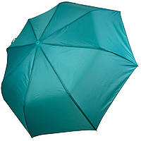 Женский однотонный зонт полуавтомат на 8 спиц от Toprain бирюзовый 0102-10 TP, код: 8324226
