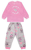 Пижама детская теплая для девочки с мишками GABBI PGD-19-5 Сиреневый на рост 80 (11880) PK, код: 8454240