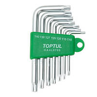 Набор ключей TORX Г-обр. TOPTUL T10-T40 7ед. GAAL0705 OM, код: 6450372