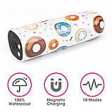 Компактний вібратор із принтом Lovetoy Rechargeable Donut Massager SC, код: 7837813, фото 3