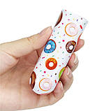 Компактний вібратор із принтом Lovetoy Rechargeable Donut Massager SC, код: 7837813, фото 6