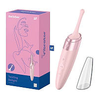 Вібростимулятор кліторальний Satisfyer Twirling Delight Clit Tip Vibrator Pink Satisfyer SC, код: 8171558