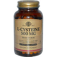 Цистеин L-Cysteine Solgar 500 мг 90 капсул FE, код: 7701201