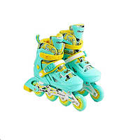 Роликовые коньки с защитой Banwei Skates 35 - 38 Turquoise (141126) XN, код: 8327827