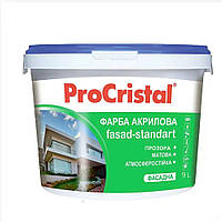 Краска акриловая фасадная Ирком ProCristal Fasad-Standart IP-131 прозрачная 9 л OB, код: 7888767