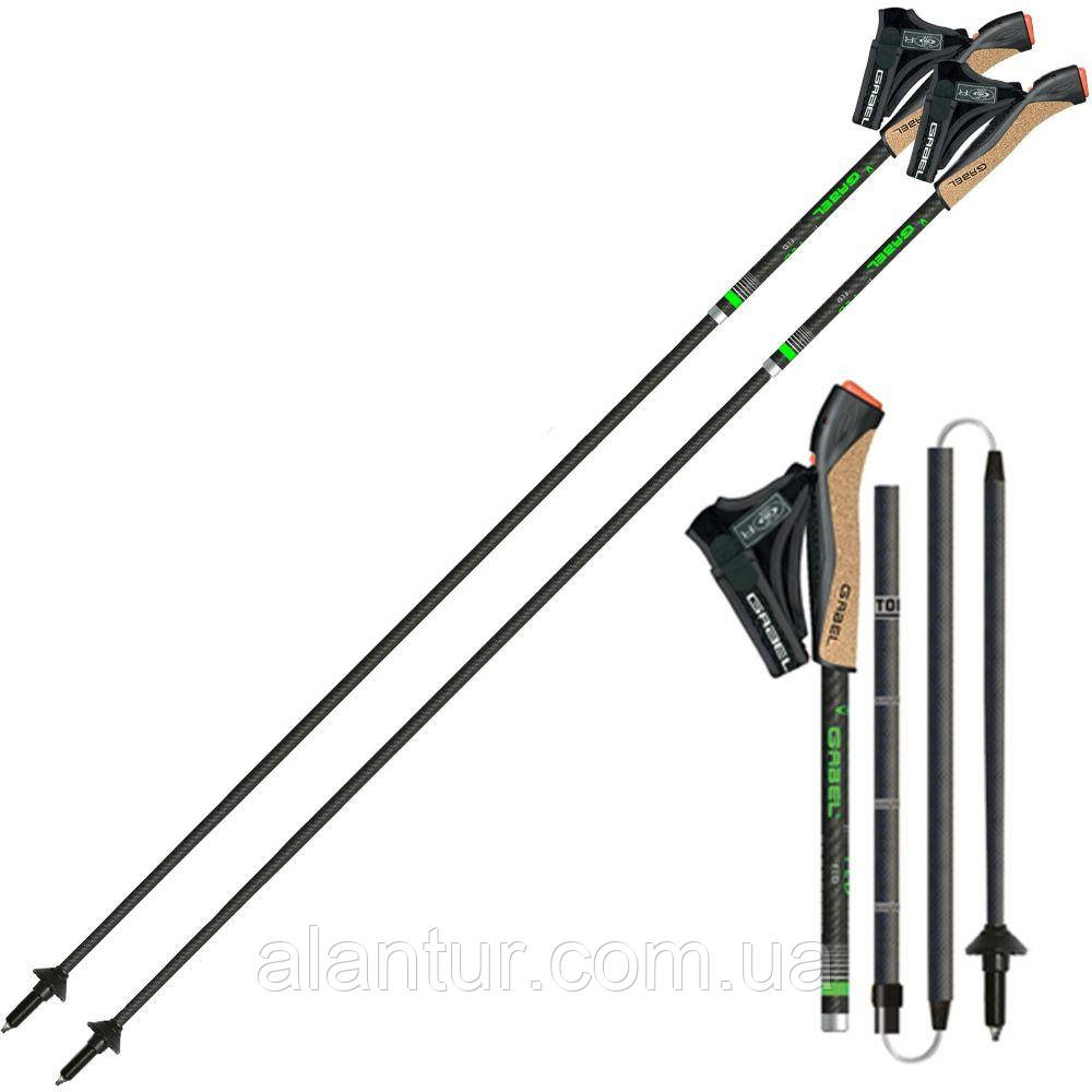 Палки для скандинавської ходьби Gabel FLD Carbon 105, легкі та міцні, 130 см, фото 1