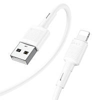 Кабель Hoco X83 USB - Lightning PVC 2.4A USB на Apple 1.0 м 3.28ft White VA, код: 7812774