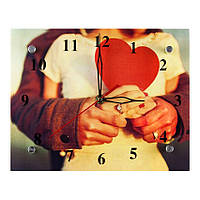 Часы Настенные ДомАрт Всё в наших руках СГ2 Тихий ход 20х25х5 см (21328) EV, код: 5552568