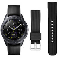 Ремешок BeWatch шириной 20 мм для Samsung Galaxy Watch 42 mm \ Galaxy Active Черный (1012101) PK, код: 1286250