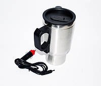 Термокружка с подогревом Electric Mug 12 V Серебристый с черным (73698839) OS, код: 689976