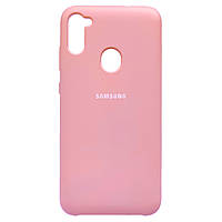 Чехол Silicone Case Samsung Galaxy A11 M11 Light Pink FE, код: 8111677