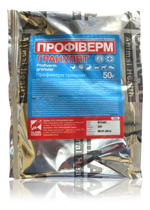 Профіверм гранулят 0,35% 100 г (водорозчинний)