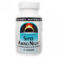 Аминокомплекс Source Naturals Super Amino Night 60 Caps SX, код: 7737456