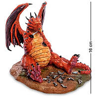 Статуэтка декоративная Красный дракон Veronese AL32495 CS, код: 6673985
