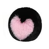 Анальна пробка з пухнастим хвостом Cute Heart Fluffy Plug with Tail BlackPink Cnt SC, код: 8373827, фото 2