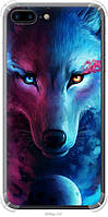 Чехол силиконовый противоударный с усиленными углами Endorphone iPhone 7 Plus Арт-волк (3999s NL, код: 7945287