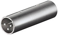 Перехідник аудіо Goobay XLR 3p M M адаптер Metal корпус металік (75.02.7460) UM, код: 7453667