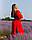 Жіноча сукня міді, сукня вільна легка, стильна сукня з відкритими плечима, фото 8