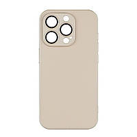 Чехол-накладка стеклянный матовый с защитой камеры Matte AG-Glass iPhone 15 Pro Cardamom Purp BB, код: 8374872