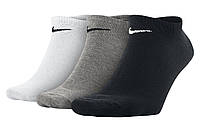 Носки Nike Volue No Show 42-46 3 пары black gray white (SX2554-901) DL, код: 2467333