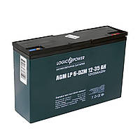Тяговая аккумуляторная батарея AGM LogicPower LP 6-DZM-35 12V 35Ah KV, код: 6858814