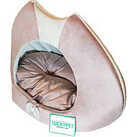 Будка для кошек Lucky Pet Тифани 1 30х40х40 см Розовый (4820224211121) SX, код: 7997765