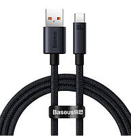 Кабель зарядний Baseus USB Type-C 100 Вт 1m ультра швидка зарядка та передачі даних