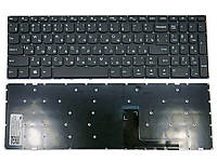 Клавиатура для ноутбука LENOVO 110-15IBR Black, RU, черная рамка GM, код: 6816746